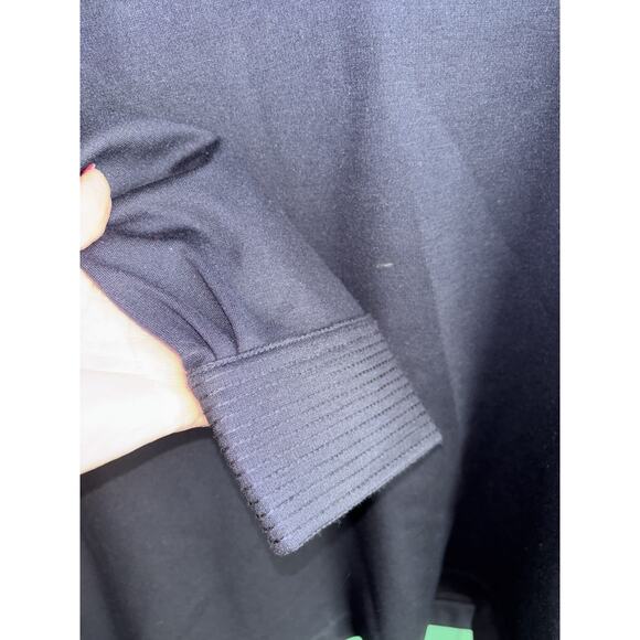 Soft Surroundings large navy oversize Johnny collar tunic - Picture 6 of 8